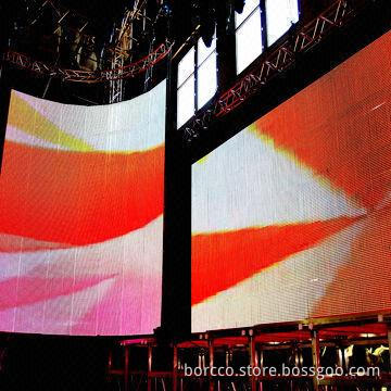 Full-color Outdoor LED Curtain Screen, Protection Level of IP65, for Stage Show